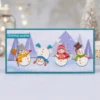 Christmas Surprise Snowmen Pano Card Realistic 02
