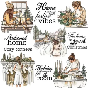 Christmas Theme Clear Stamps 10 00