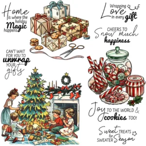 Christmas Theme Clear Stamps 11 00