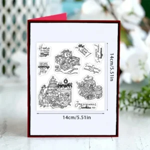 Sumflying Christmas Theme Tree Gifts Santa Clear Stamps Christmas Theme Clear Stamps 11 02