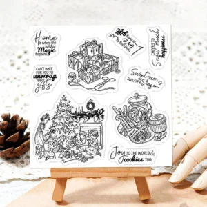 Sumflying Christmas Theme Tree Gifts Santa Clear Stamps Christmas Theme Clear Stamps 11 05