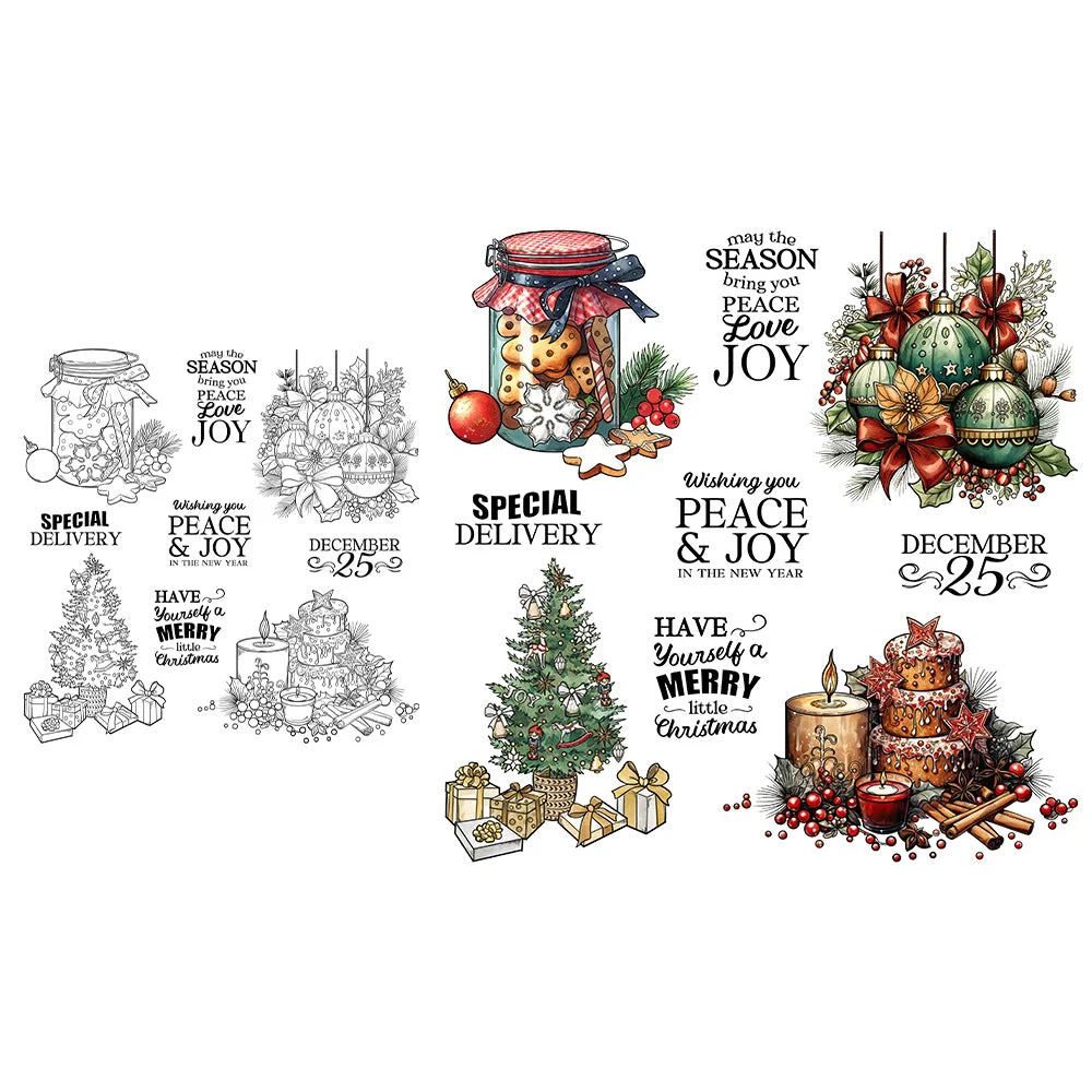 Christmas Theme Clear Stamps 9 05 Christmas Theme Clear Stamps 9 05