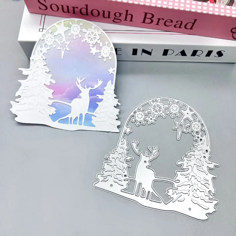 Christmas Tree And Deer Metal Cutting Dies 00 Christmas Tree And Deer Metal Cutting Dies 00
