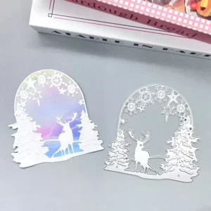 Christmas Tree And Deer Metal Cutting Dies 01