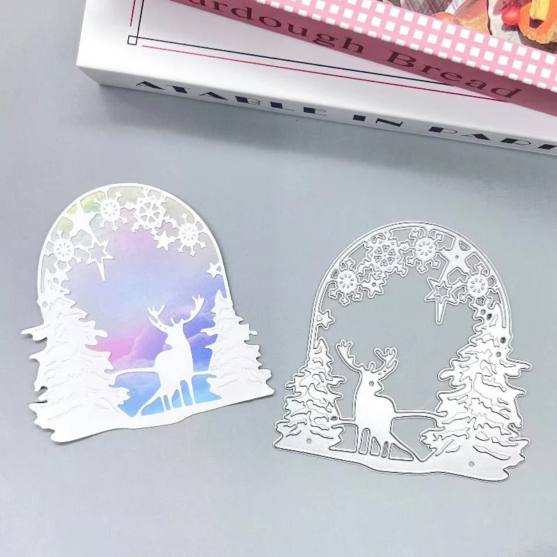 Christmas Tree And Deer Metal Cutting Dies 01 Christmas Tree And Deer Metal Cutting Dies 01