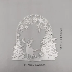 Sumflying Christmas Tree and Deer Metal Cutting Dies Christmas Tree And Deer Metal Cutting Dies 02