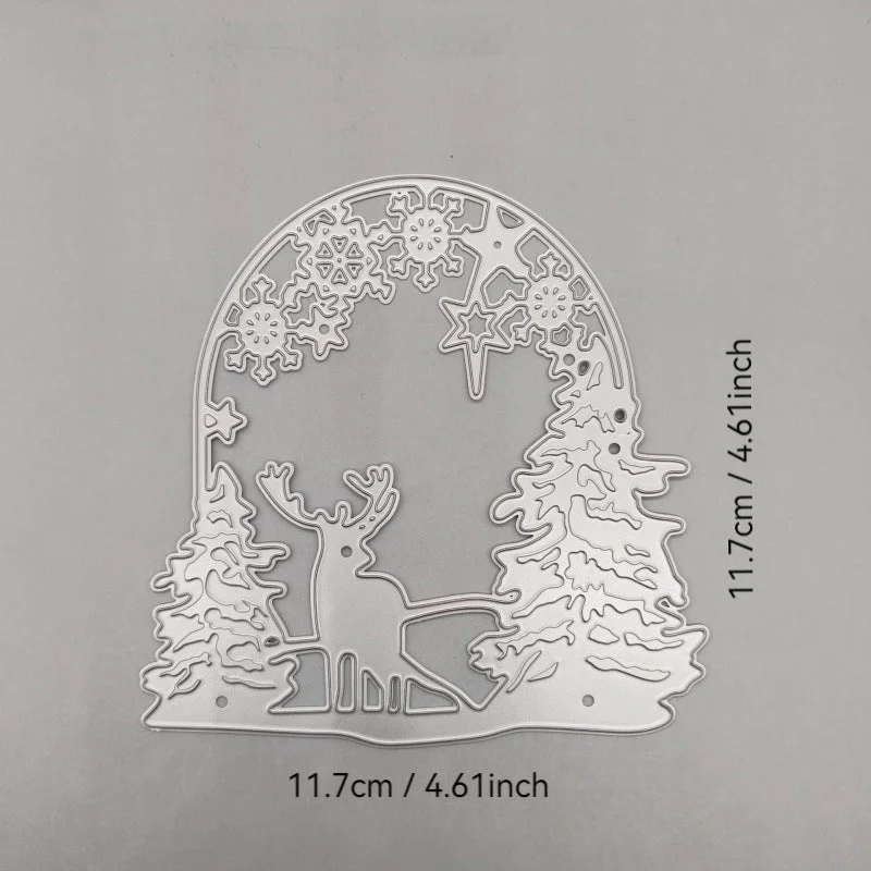 Christmas Tree And Deer Metal Cutting Dies 02 Christmas Tree And Deer Metal Cutting Dies 02