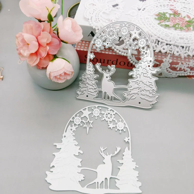 Christmas Tree And Deer Metal Cutting Dies 03 Christmas Tree And Deer Metal Cutting Dies 03