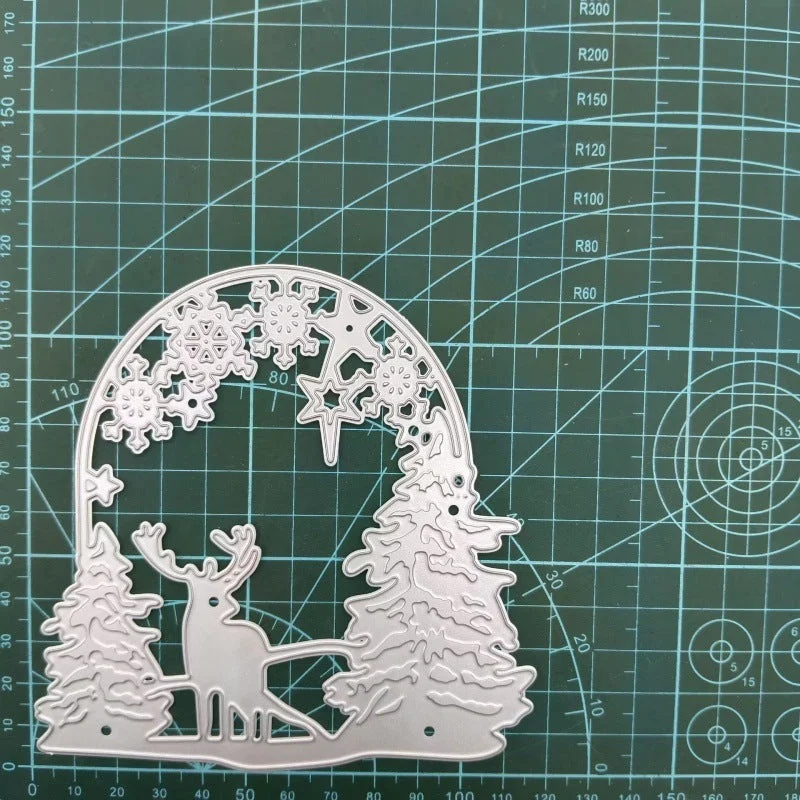 Christmas Tree And Deer Metal Cutting Dies 04 Christmas Tree And Deer Metal Cutting Dies 04