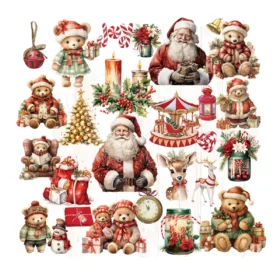 Christmas Vellum Ephemera Stickers Pack