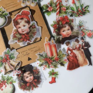 Christmas Vellum Ephemera Stickers Pack