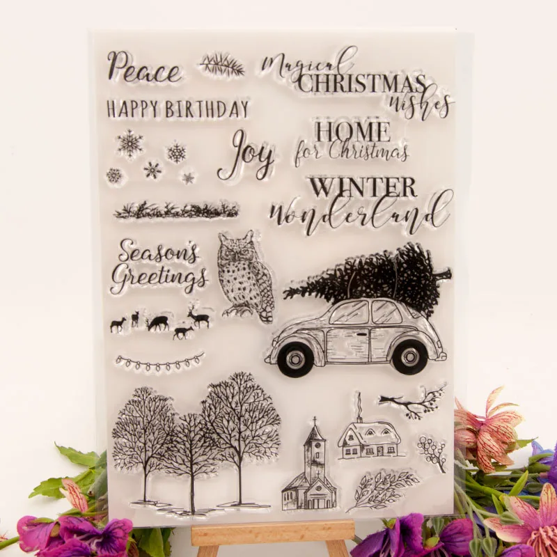 christmas-winter-stamp-set-1 Christmas Winter Stamp Set - main product photo | clear stamp