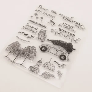 Christmas Winter Stamp Set Christmas Winter Stamp Set - lifestyle photo | clear stamp