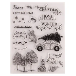 Christmas Winter Stamp Set Christmas Winter Stamp Set - packaging photo | clear stamp