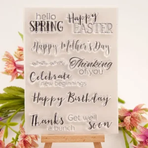 Christmas Wishes Stamp Set - main product photo | clear stamp