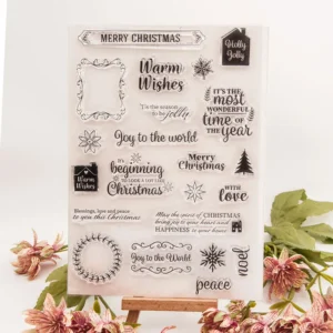 Christmas Words Clear Stamp Set - main product photo | clear stamp
