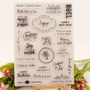 Christmas Words Stamp Set - main product photo | clear stamp
