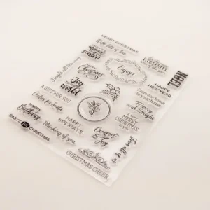 Christmas Words Stamp Set Christmas Words Stamp Set - lifestyle photo | clear stamp