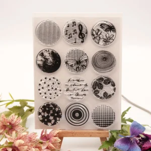 Circular Pattern Clear Stamp Set - main product photo | clear stamp