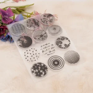 Circular Pattern Clear Stamp Set - lifestyle photo | clear stamp