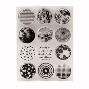 Circular Pattern Clear Stamp Set - packaging photo | clear stamp