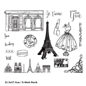 Classical Paris Stamp Set - main product photo | clear stamp