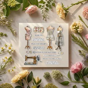 Clothes Rack Sewing Machine Clear Stamps 04