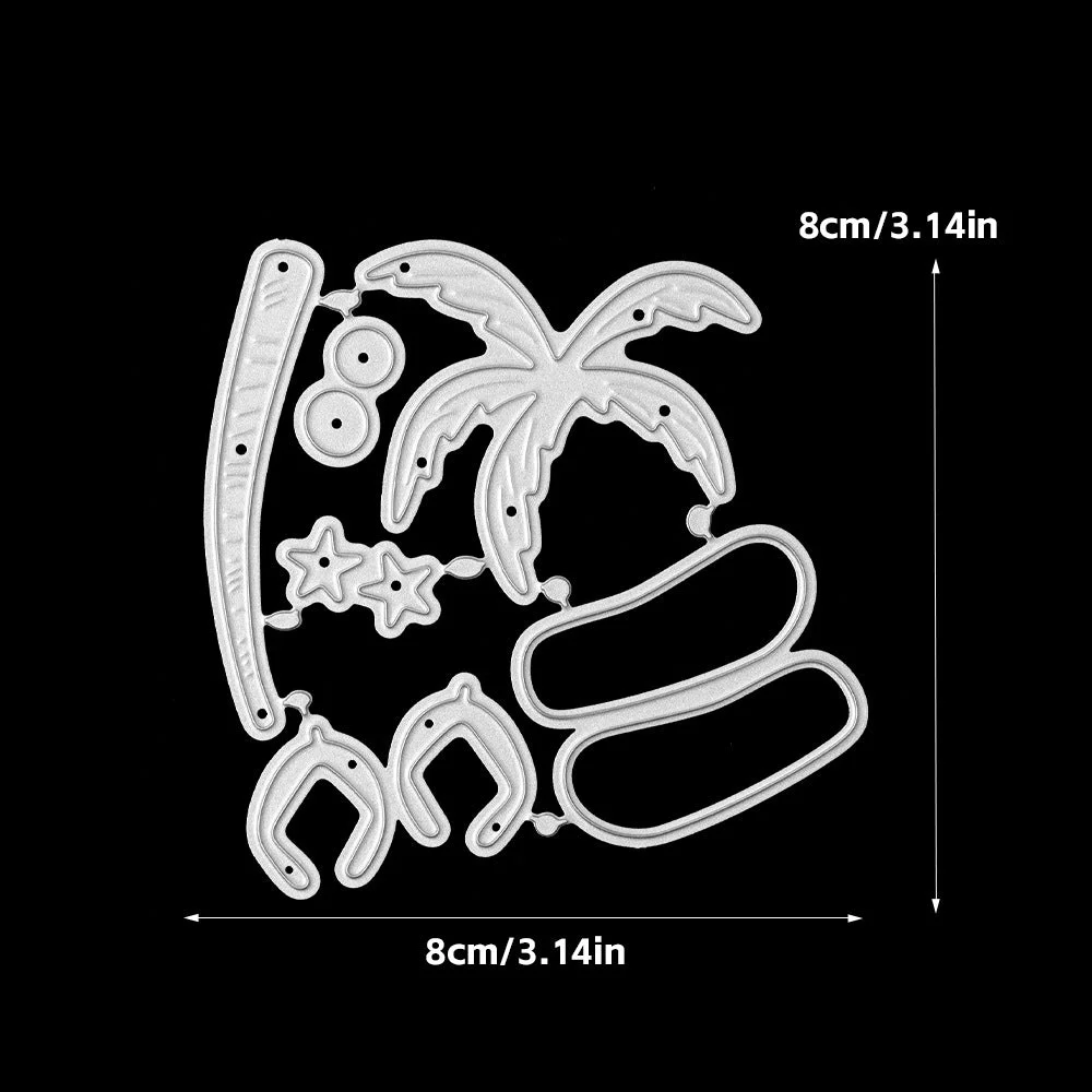 Coconut Slippers Metal Cutting Dies 01 Coconut Slippers Metal Cutting Dies 01