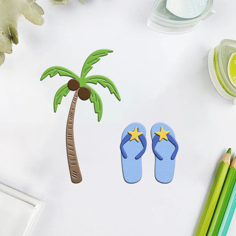 Coconut Slippers Metal Cutting Dies 02 Coconut Slippers Metal Cutting Dies 02