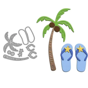 Sumflying Coconut Slippers Metal Cutting Dies Coconut Slippers Metal Cutting Dies 04