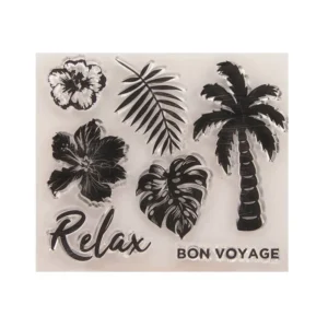 Coconut Tree Stamp Set - packaging photo | clear stamp