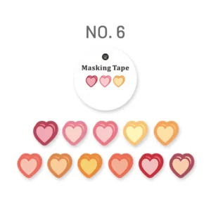Colored Heart Tape