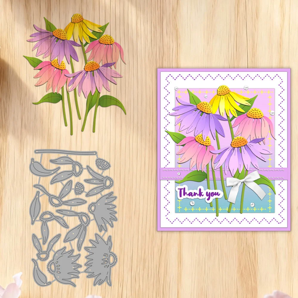Coneflower Echinacea Metal Cutting Dies 03 Coneflower Echinacea Metal Cutting Dies 03