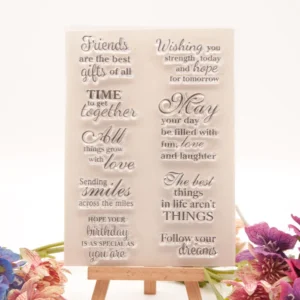 Confession Wishing Words Clear Stamp Set - main product photo | clear stamp