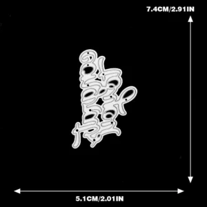 Sumflying "Congrats to you" Phrase Metal Cutting Dies Congrats To You Phrase Metal Cutting Dies 02