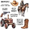 Cool Cowboy Tractor And Boots Clear Stamps 00