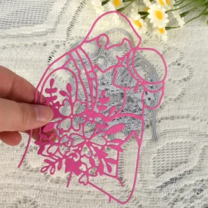 Close-up design – Sumflying Couple Affectionate Metal Cutting Dies