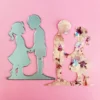 Sumflying Couple Full Feelings Metal Cutting Dies – see size chart for dimensions – carbon steel die for scrapbooking