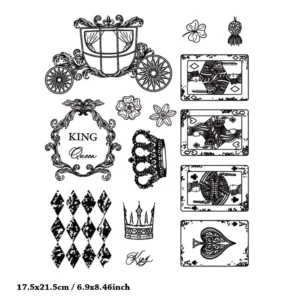 Courtesy King & Queen Stamp Set - main product photo | clear stamp