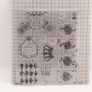 Courtesy King & Queen Stamp Set - lifestyle photo | clear stamp