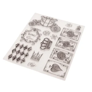 Courtesy King & Queen Stamp Set - packaging photo | clear stamp