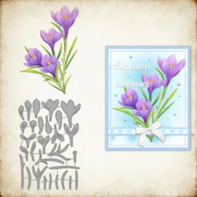Sumflying Crocus Flower Metal Cutting Dies