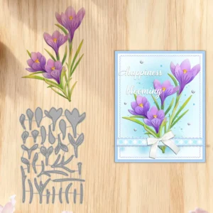 Sumflying Crocus Flower Metal Cutting Dies Crocus Flower Metal Cutting Dies 03