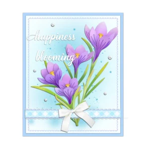 Sumflying Crocus Flower Metal Cutting Dies Crocus Flower Metal Cutting Dies 04