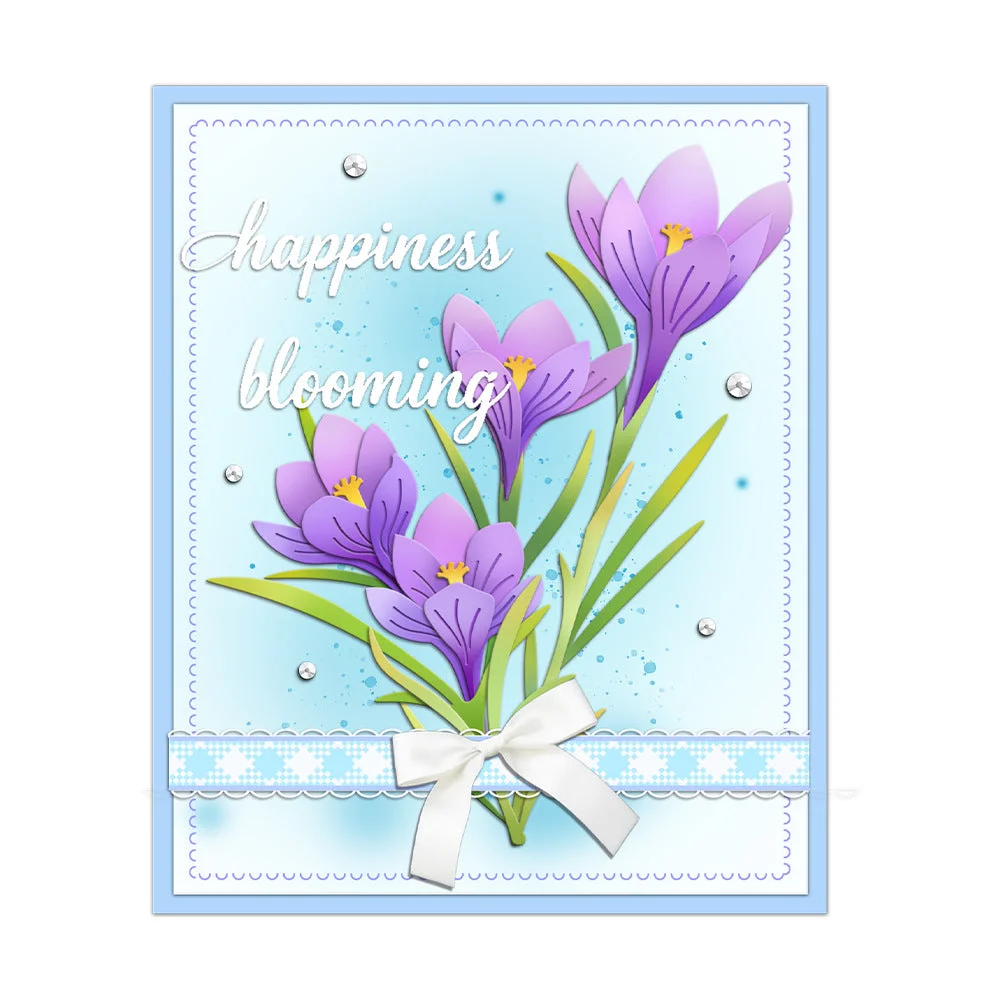 Crocus Flower Metal Cutting Dies 04 Crocus Flower Metal Cutting Dies 04