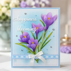 Sumflying Crocus Flower Metal Cutting Dies