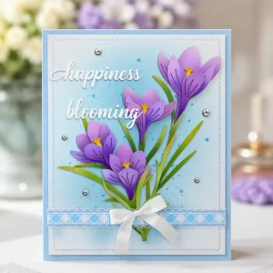 Crocus Happiness Card Realistic 02