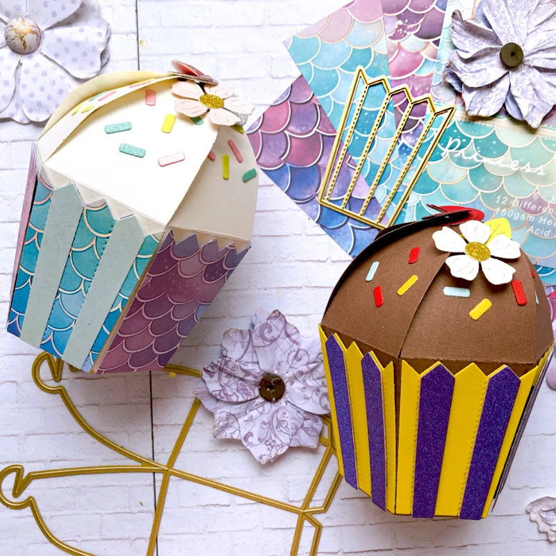 Cupcake Box Metal Cutting Dies 00 Cupcake Box Metal Cutting Dies 00