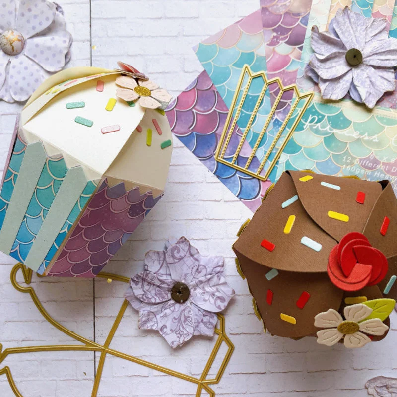 Cupcake Box Metal Cutting Dies 03 Cupcake Box Metal Cutting Dies 03
