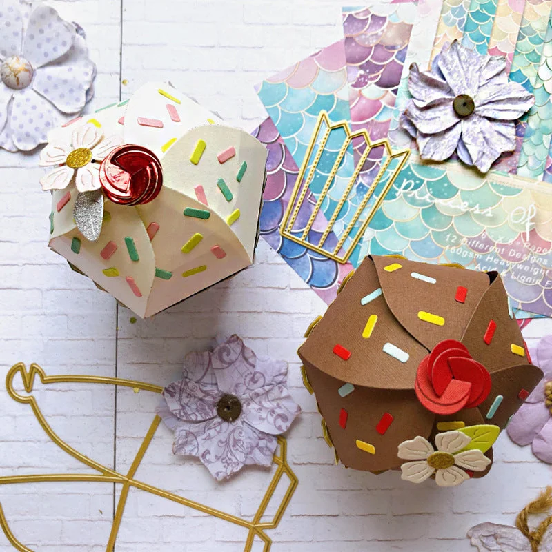Cupcake Box Metal Cutting Dies 04 Cupcake Box Metal Cutting Dies 04